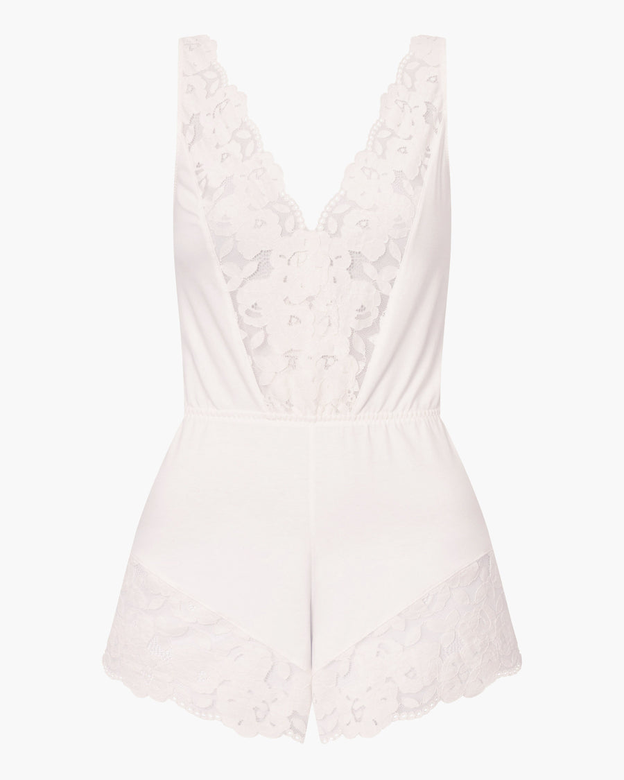 White Teddy - Romanza Sleep Romper